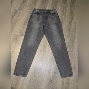 Riot | Black High Rise Mom Jeans